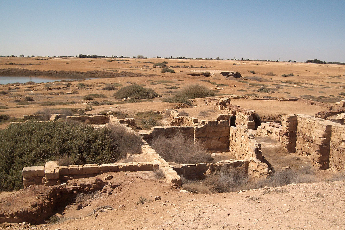 The remains of Abu Mena in the desert in Egypt.